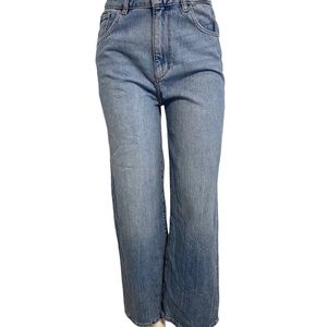 DL1961 Marianna Hewitt Hepburn high rise wide leg‎ crop ankle jeans size 25.